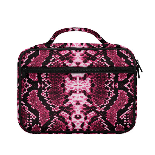 Pink Python Snakeskin Print Briefcase Bible Bag