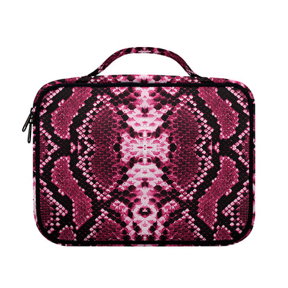 Pink Python Snakeskin Print Briefcase Bible Bag