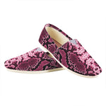 Pink Python Snakeskin Print Casual Shoes