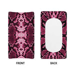 Pink Python Snakeskin Print Changing Pad Cover
