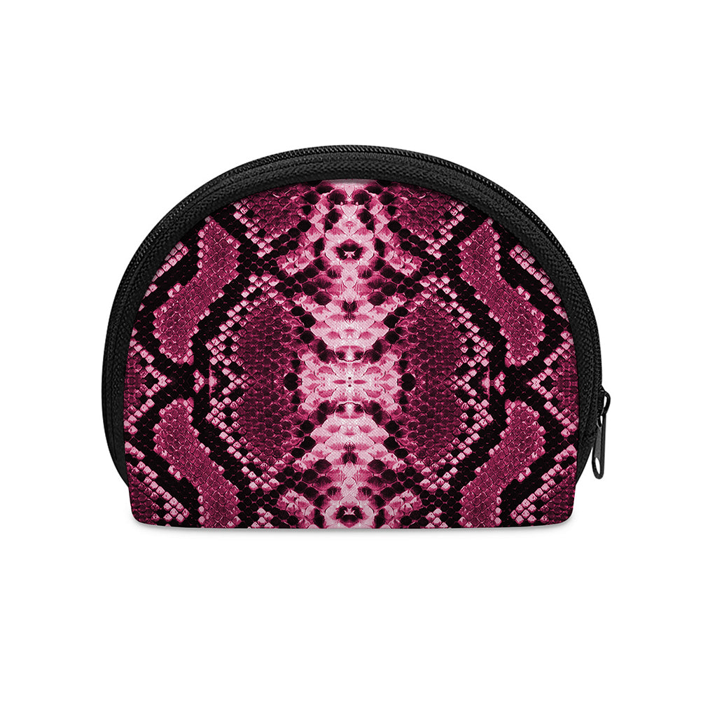 Pink Python Snakeskin Print Coin Purse