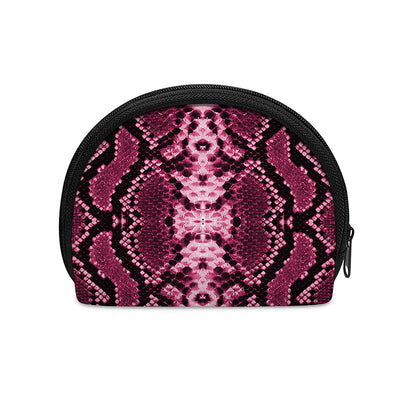 Pink Python Snakeskin Print Coin Purse