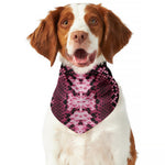 Pink Python Snakeskin Print Dog Bandana