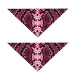 Pink Python Snakeskin Print Dog Bandana