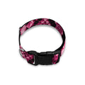 Pink Python Snakeskin Print Dog Collar