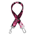 Pink Python Snakeskin Print Dog Seat Belt