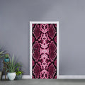 Pink Python Snakeskin Print Door Sticker
