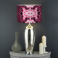 Pink Python Snakeskin Print Drum Lamp Shade
