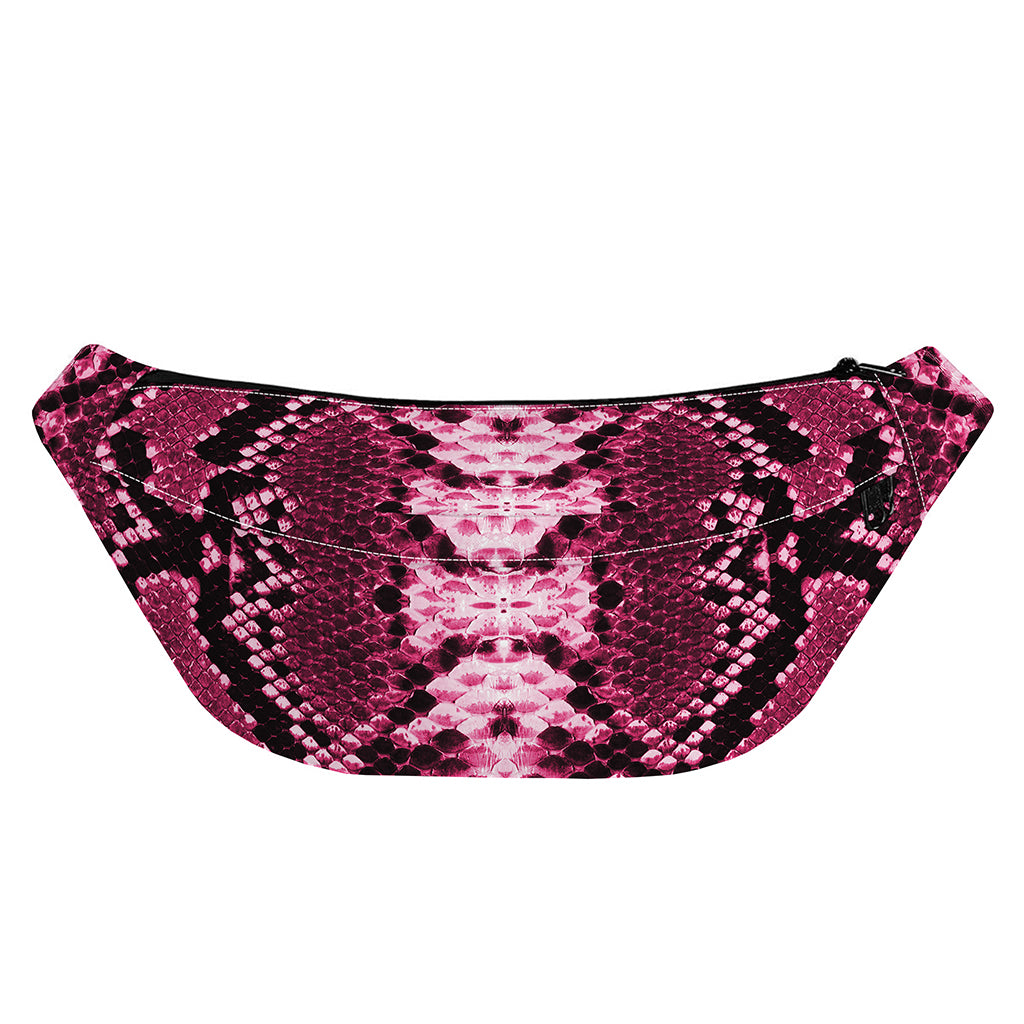 Pink Python Snakeskin Print Fanny Pack