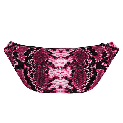 Pink Python Snakeskin Print Fanny Pack