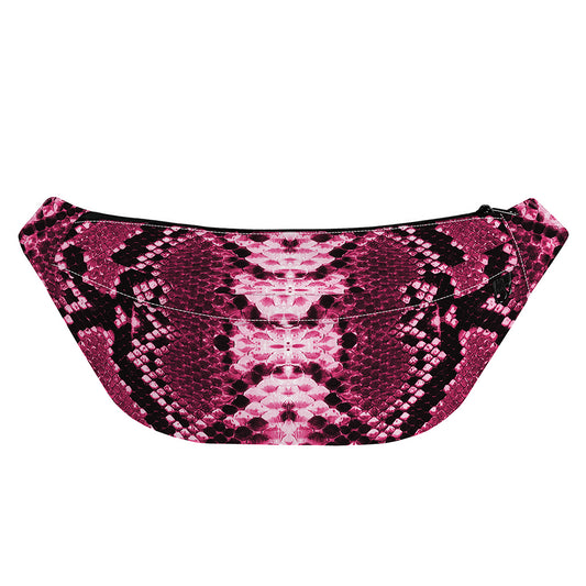 Pink Python Snakeskin Print Fanny Pack