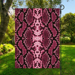 Pink Python Snakeskin Print Garden Flag