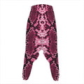 Pink Python Snakeskin Print Hammer Pants