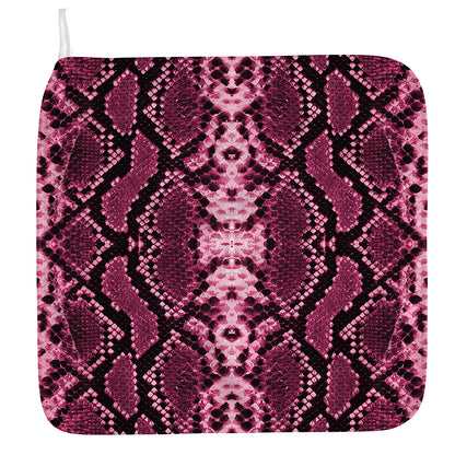 Pink Python Snakeskin Print Hand Towel