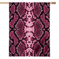 Pink Python Snakeskin Print House Flag