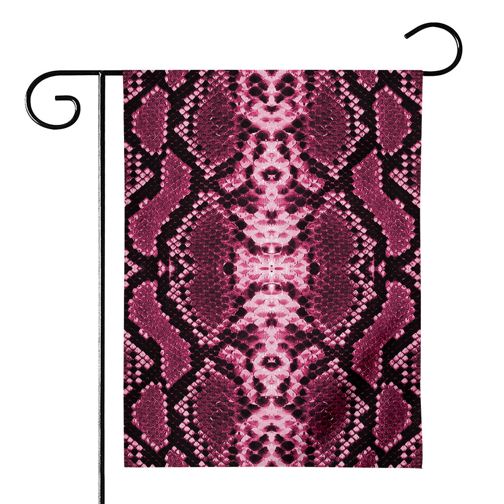 Pink Python Snakeskin Print House Flag