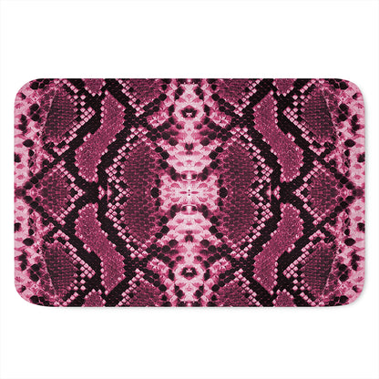 Pink Python Snakeskin Print Indoor Door Mat