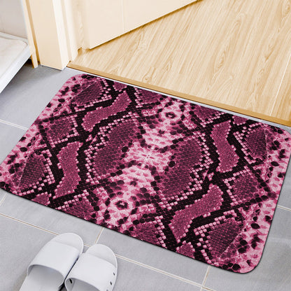Pink Python Snakeskin Print Indoor Door Mat
