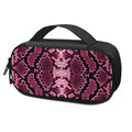 Pink Python Snakeskin Print Portable Cooler Travel Case