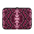 Pink Python Snakeskin Print Laptop Sleeve