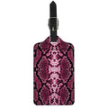 Pink Python Snakeskin Print Luggage Tag
