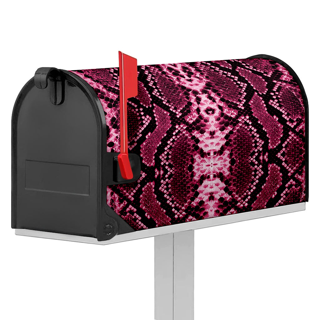 Pink Python Snakeskin Print Mailbox Cover