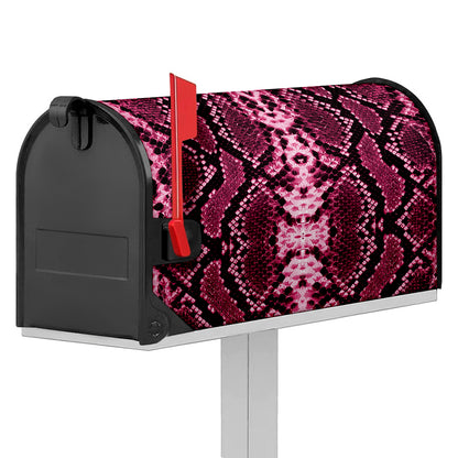 Pink Python Snakeskin Print Mailbox Cover
