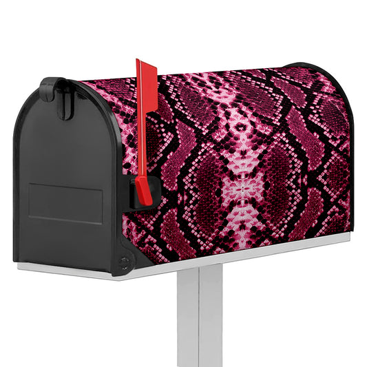 Pink Python Snakeskin Print Mailbox Cover