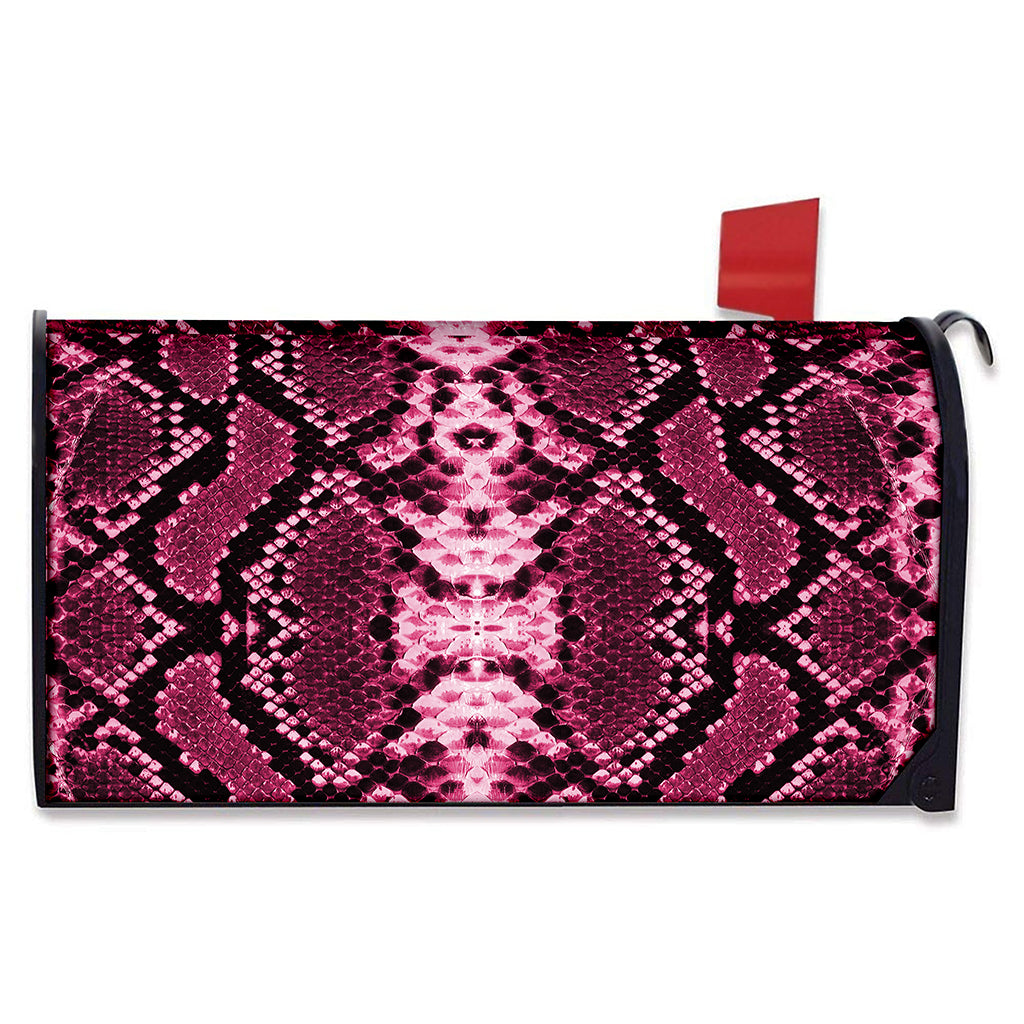 Pink Python Snakeskin Print Mailbox Cover