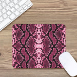 Pink Python Snakeskin Print Mouse Pad