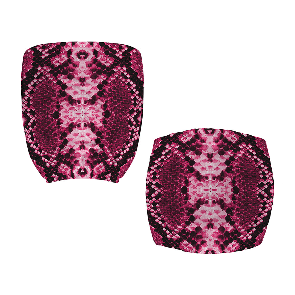 Pink Python Snakeskin Print Office Chair Cover