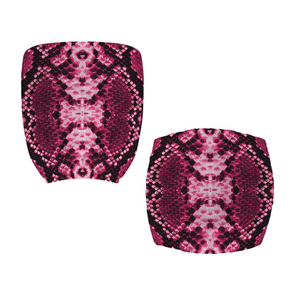 Pink Python Snakeskin Print Office Chair Cover