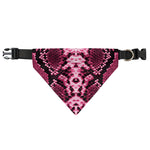Pink Python Snakeskin Print Over The Collar Dog Bandana