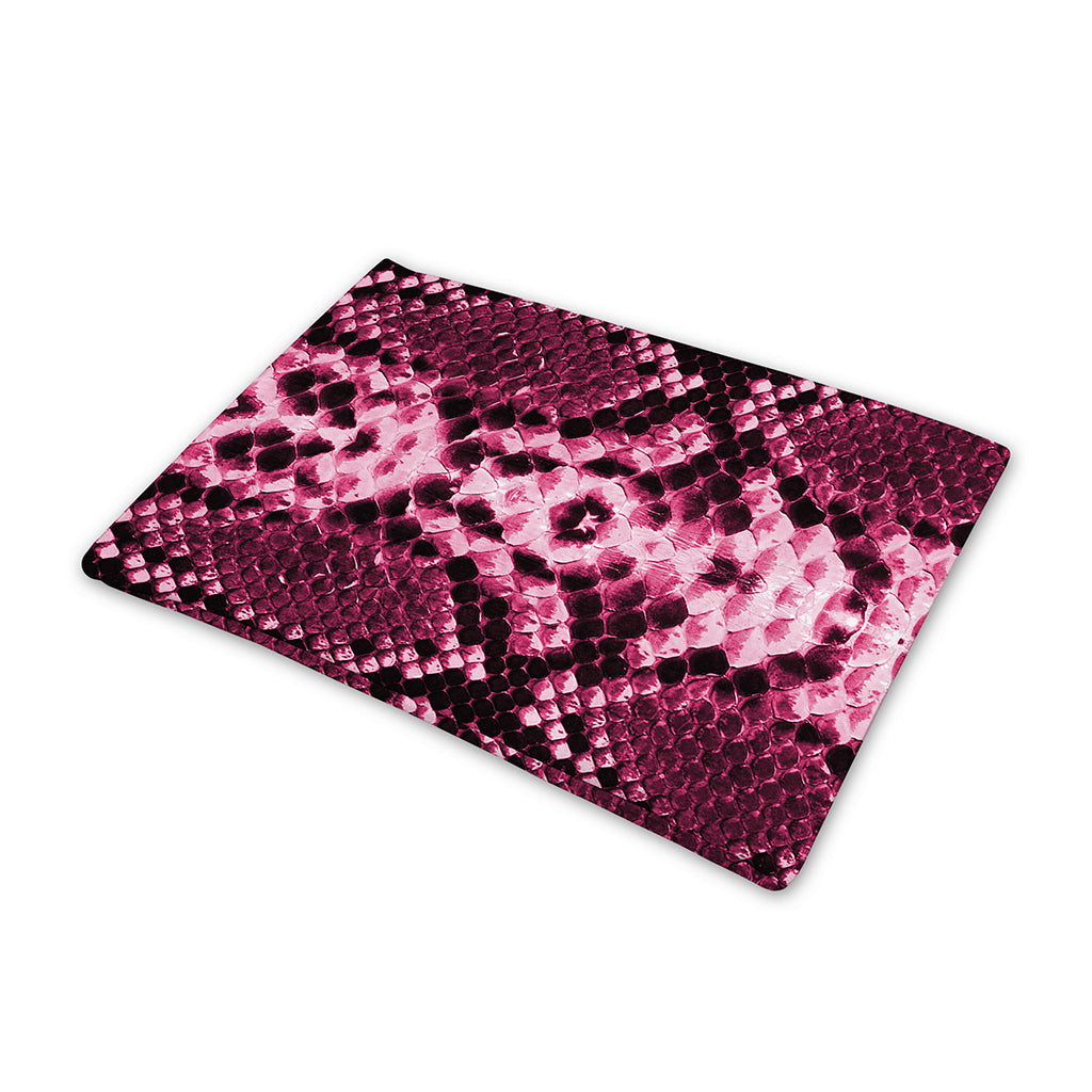 Pink Python Snakeskin Print Pet Cooling Mat Cover