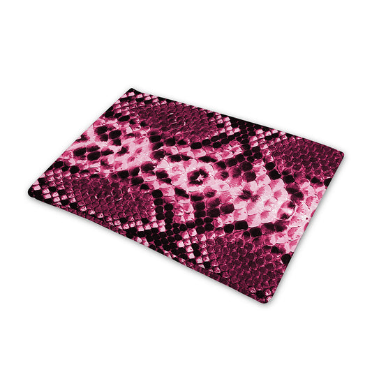 Pink Python Snakeskin Print Pet Cooling Mat Cover