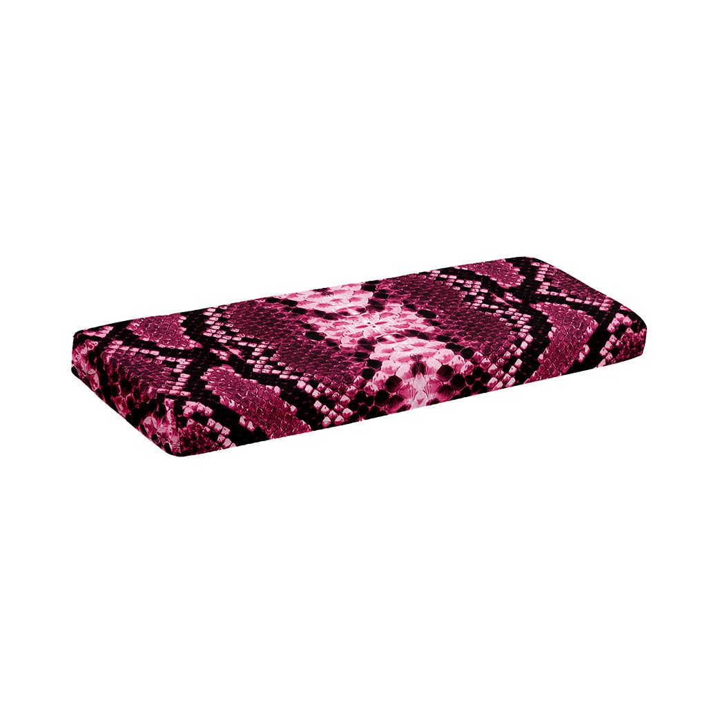Pink Python Snakeskin Print Piano Keyboard Cover