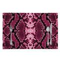 Pink Python Snakeskin Print Placemat