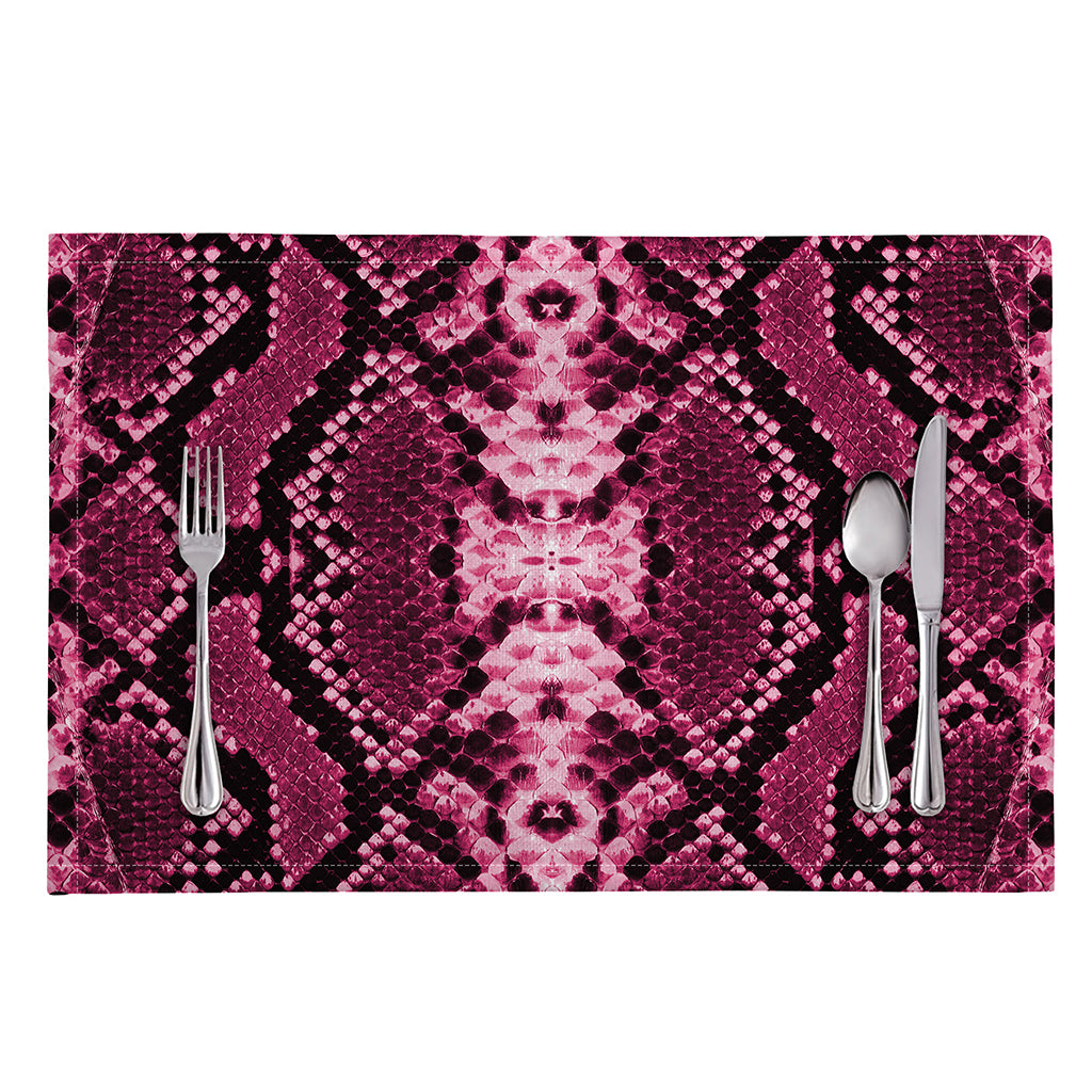 Pink Python Snakeskin Print Placemat