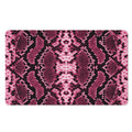 Pink Python Snakeskin Print Polyester Doormat