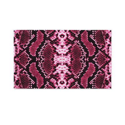 Pink Python Snakeskin Print Polyester Flag