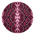 Pink Python Snakeskin Print Round Blanket