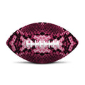 Pink Python Snakeskin Print Rugby Ball
