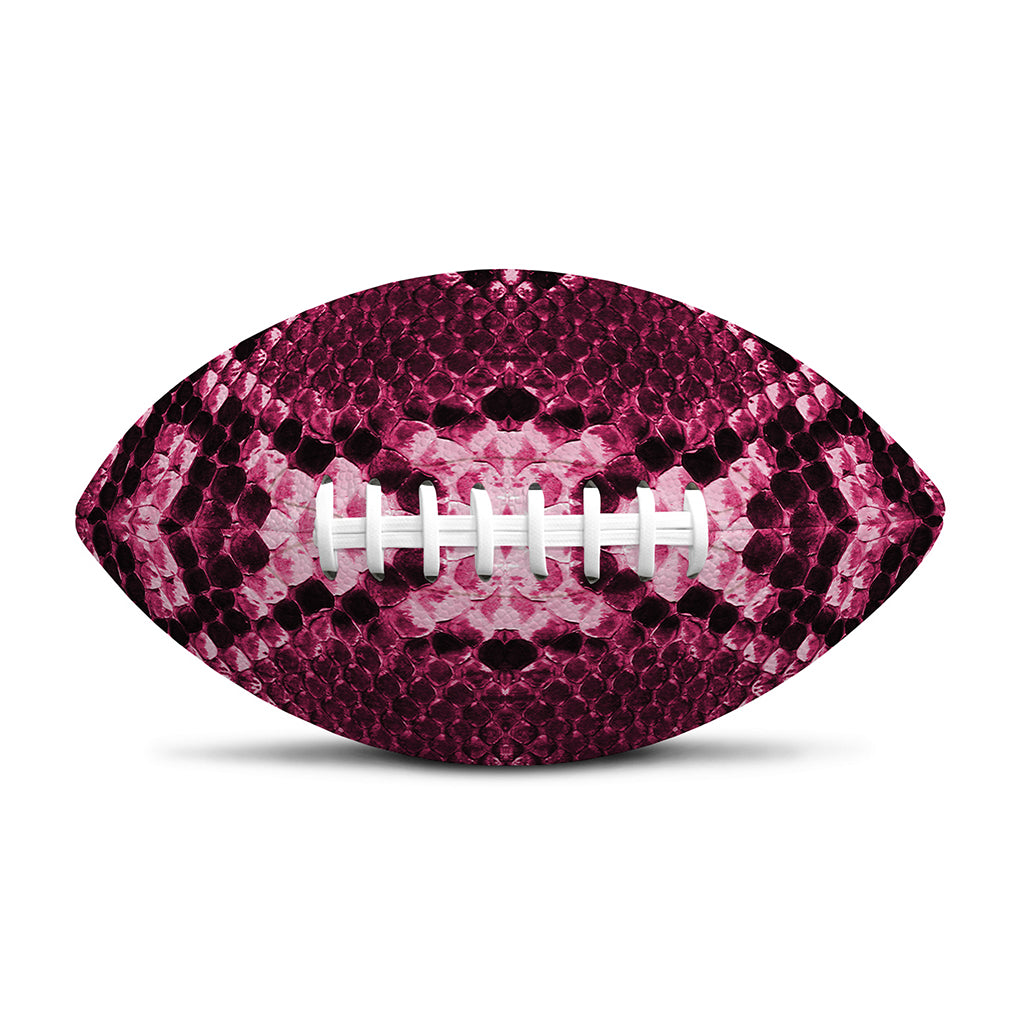 Pink Python Snakeskin Print Rugby Ball