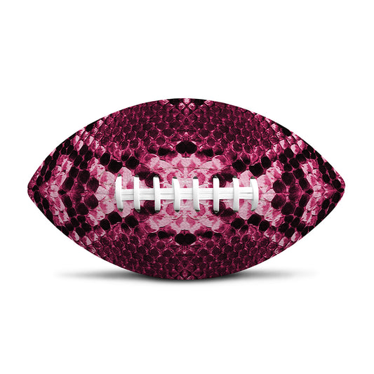 Pink Python Snakeskin Print Rugby Ball