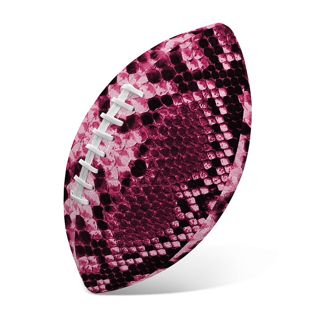 Pink Python Snakeskin Print Rugby Ball