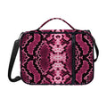 Pink Python Snakeskin Print Shoulder Strap Bible Bag