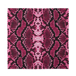 Pink Python Snakeskin Print Silk Bandana