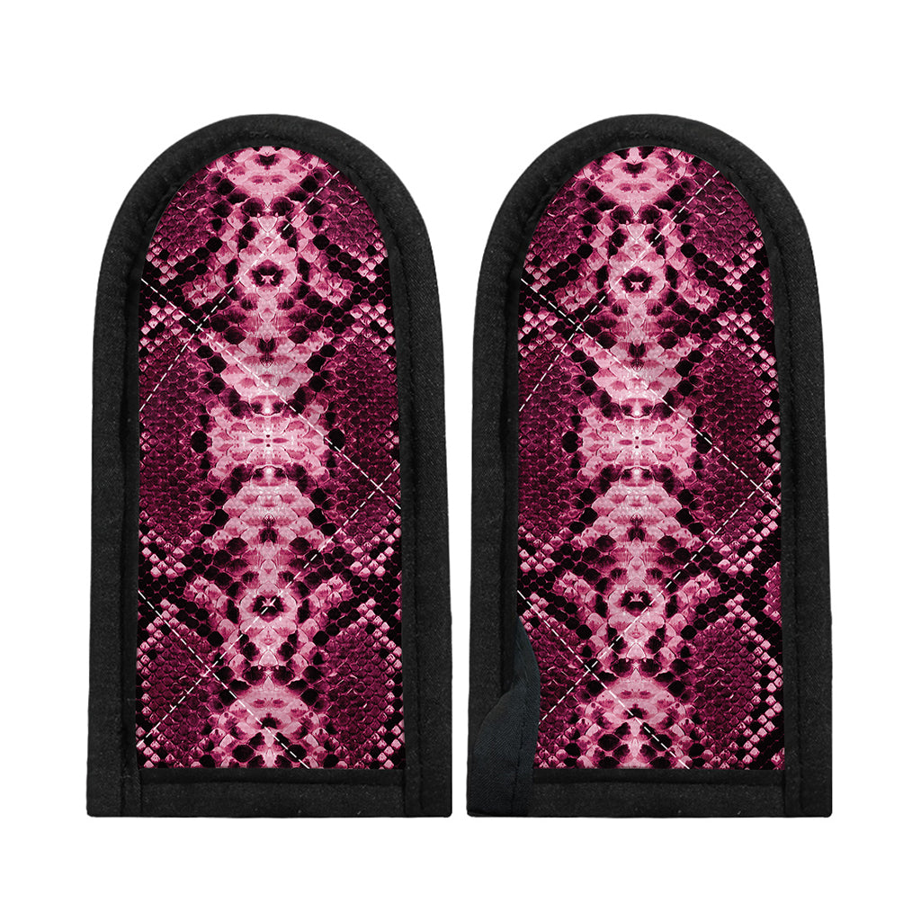 Pink Python Snakeskin Print Skillet Handle Cover