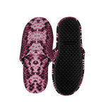 Pink Python Snakeskin Print Slippers