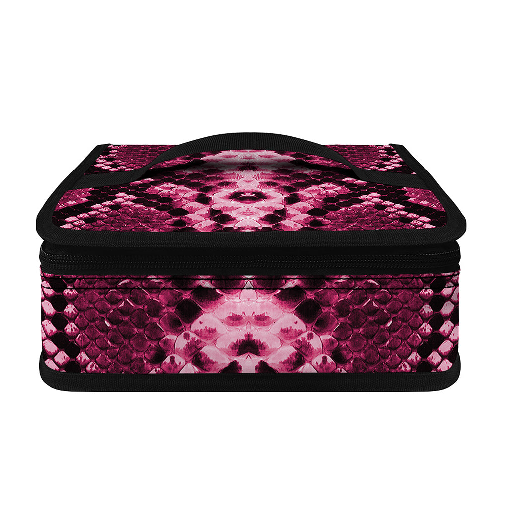 Pink Python Snakeskin Print Small Lunch Bag